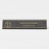 chic gold scales of justice black leather lawyer desk name plate r6166ab2b0d6149f4877b91b899d3bf51 bfekl 1000 - Custom Desk Name Plates Shop