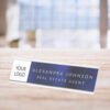 custom logo executive navy blue professional desk name plate r 8iphzy 1000 - Custom Desk Name Plates Shop