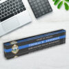 custom thin blue line police officer dept logo desk name plate r 7lwa21 1000 - Custom Desk Name Plates Shop