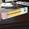 modern pencil with teacher and classroom info desk name plate r 8ql9va 1000 - Custom Desk Name Plates Shop